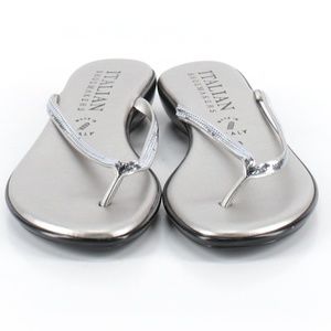 T-STRAP ITALIAN SHOEMAKERS SANDALS SIZE 6 -1097HH